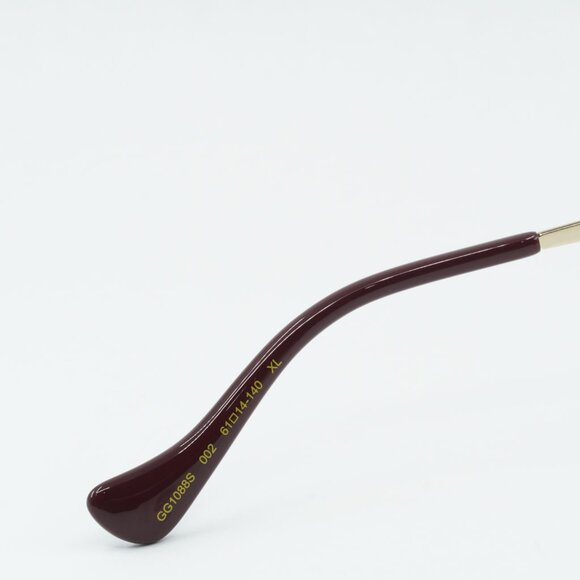 Gucci GG1088S 002 Sunglasses Gold Aviator Frame main image 5